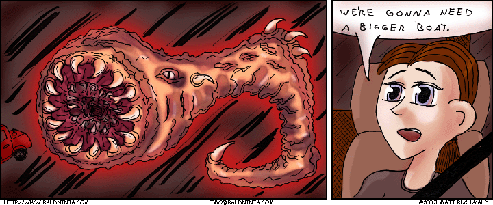 Comic graphic for 2003-11-02: Jaws