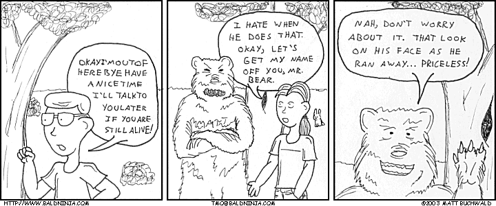 Comic graphic for 2003-12-10: Grin and Bear It