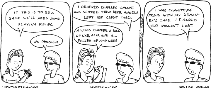 Comic graphic for 2004-07-22: Shopping List