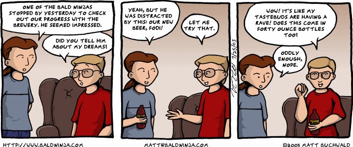 Comic graphic for 2005-07-25: Bottle Size