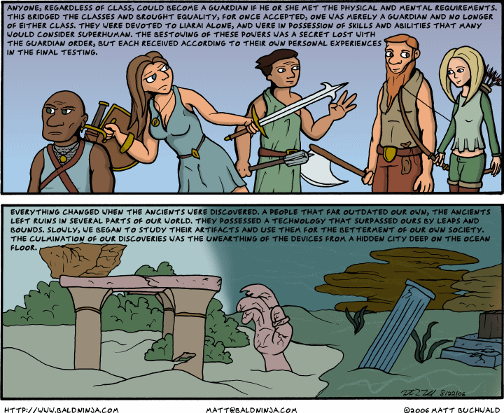 Comic graphic for 2006-08-22: The Ancient Book, Part 2