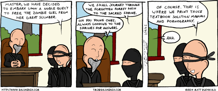 Comic graphic for 2005-01-19: The Origin of Answers
